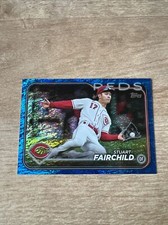 2024 Topps Series 2 Blue Foil 17/999 #673 Stuart Fairchild JERSEY NUMBER Reds