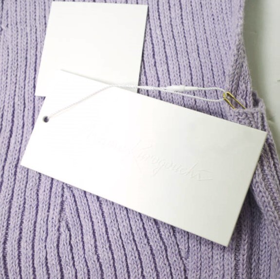 新品 Mame Kurogouchi マメクロゴウチ 22SS Washable Linen Knitted Vest ウォッシャブルリネンニットベスト MM22SS-KN021 1 PURPLE g19814 Mame Kurogouchi 22SS Washable Linen Knitted Vest MM22SS