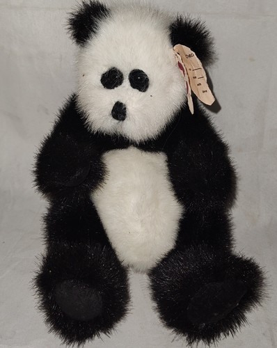 NWT TY Fern 1993 Beanies Attic Treasures Green Plush Jointed Bear 8