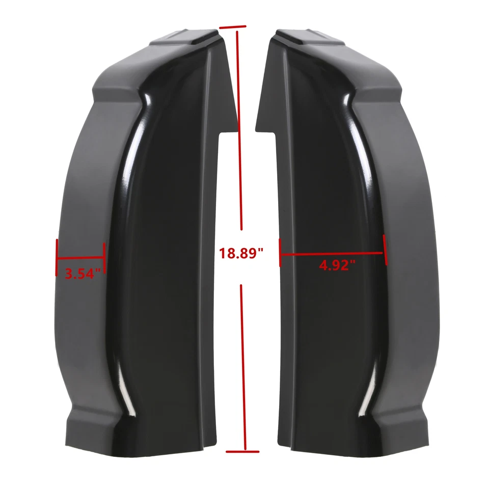 1 par de esquinas de cabina izquierda y derecha aptas para 01-07 Chevy Silverado GMC Sierra 4 puertas doble cabina Foto 2 de 4