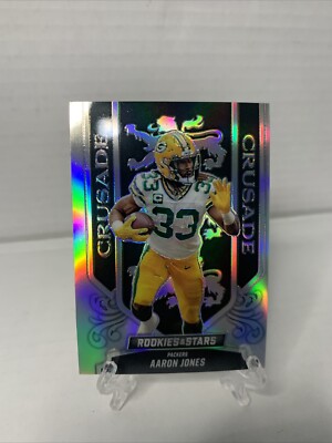 Aaron Jones 2023 Rookies & Stars Crusade Silver Prizm CR-11 Packers Vikings