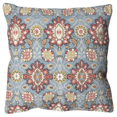 Kissenbezug 50x50cm Clayre & Eef, Blau Rot, Orientalisch Ethno, Vintage, Retro