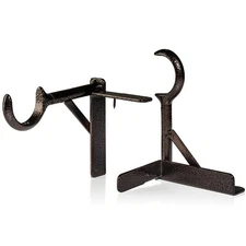Spark Innovators Bronze Tap Bracket Curtain Rod Mounting Brackets No Drilling