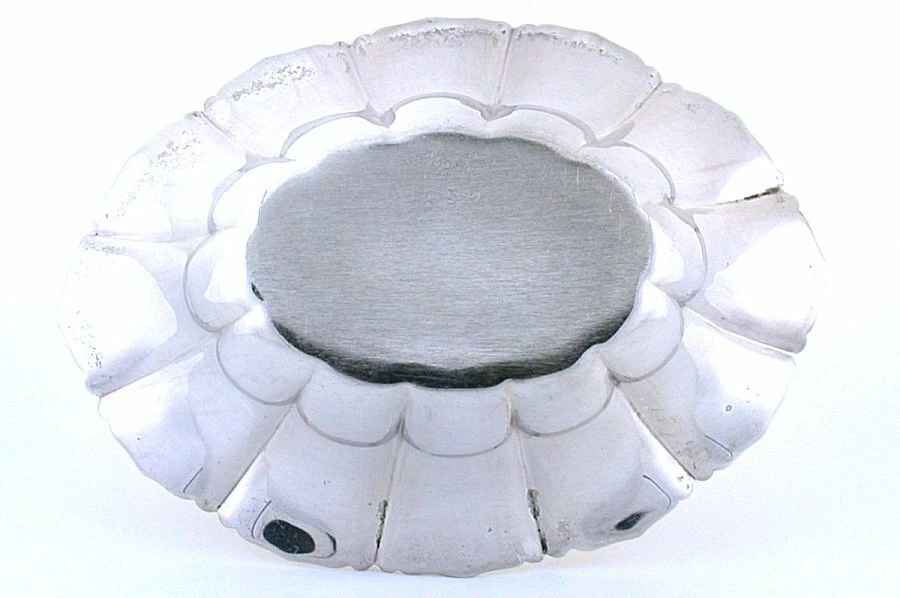 Tazón de plato pequeño de nuez de caramelo de plata esterlina Reed & Barton de colección AS123-SML Foto 2 de 2