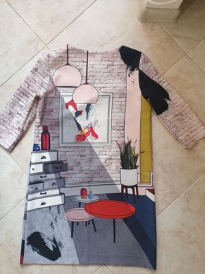 Cop Copine Printed Dress sz M | eBay