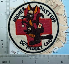DUST OFF , 82th MED DET , HELICOPTER AMB , dust off , Vietnamw patch , t8-76