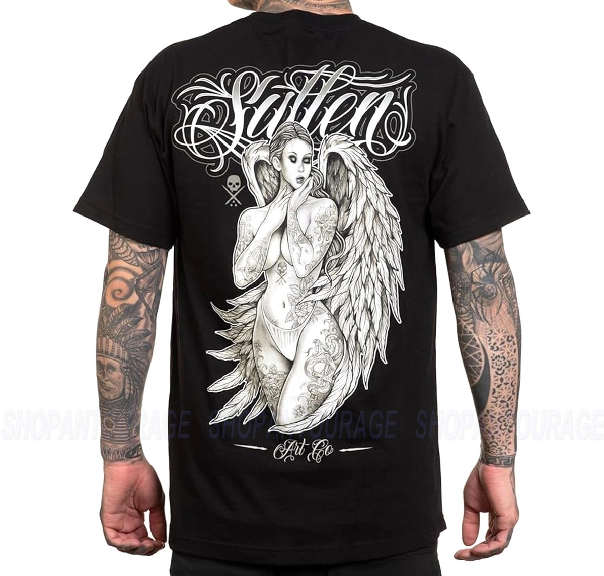 ◆豪華海外アーティスト　直筆サイン入りTシャツ　soul camp 2015◆ Sullen Art Collective Heaven Sent Standard SCM6553 Short Sleeve
