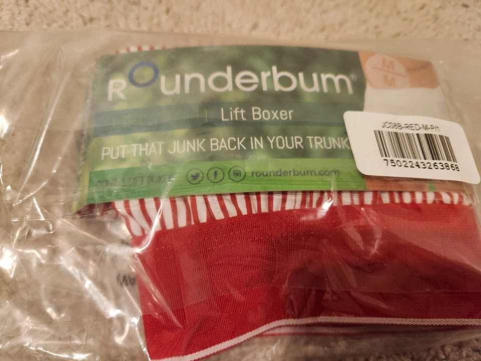 Rounderbum Ropa Interior Hombre, LIFT Tech, Basic Lift Boxer, 4 Pares Nuevos Foto 3 de 3