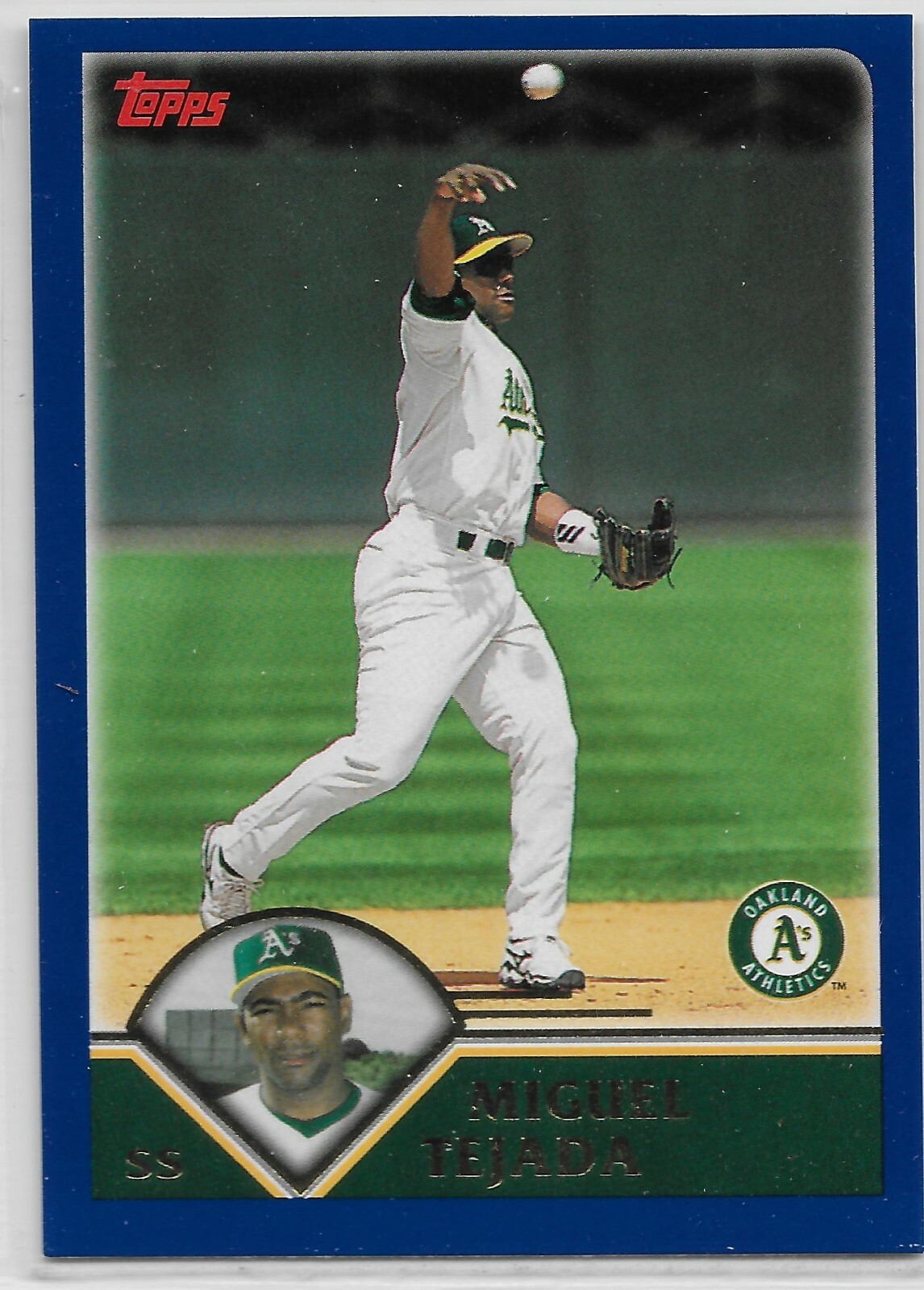 2003 Topps #77 Miguel Tejada Oakland Athletics A's