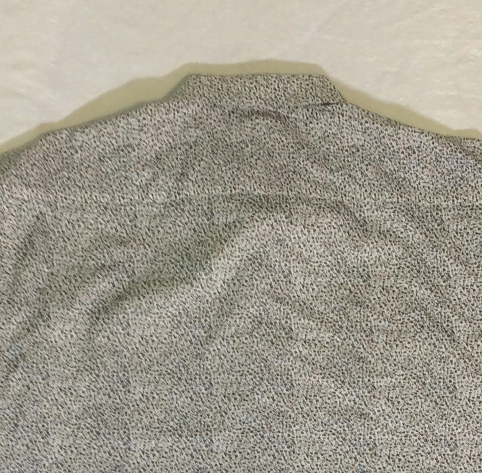 Camisa de vestir Egara para hombre 2XL blanca 100 % algodón ajustada manga larga patrón geométrico Foto 2 de 4