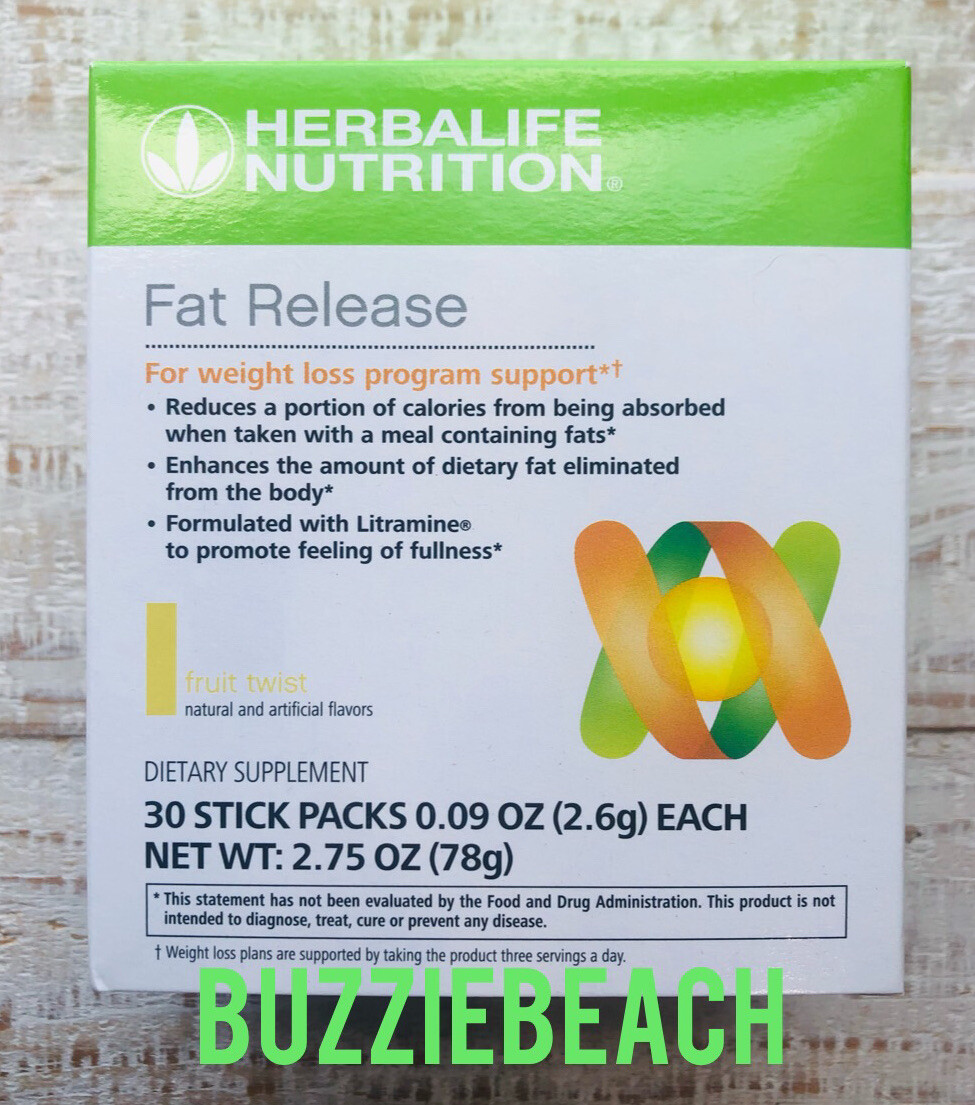 Exp 3/2024 New Herbalife Fat Release for Weight Loss 30 Sticks Fruit