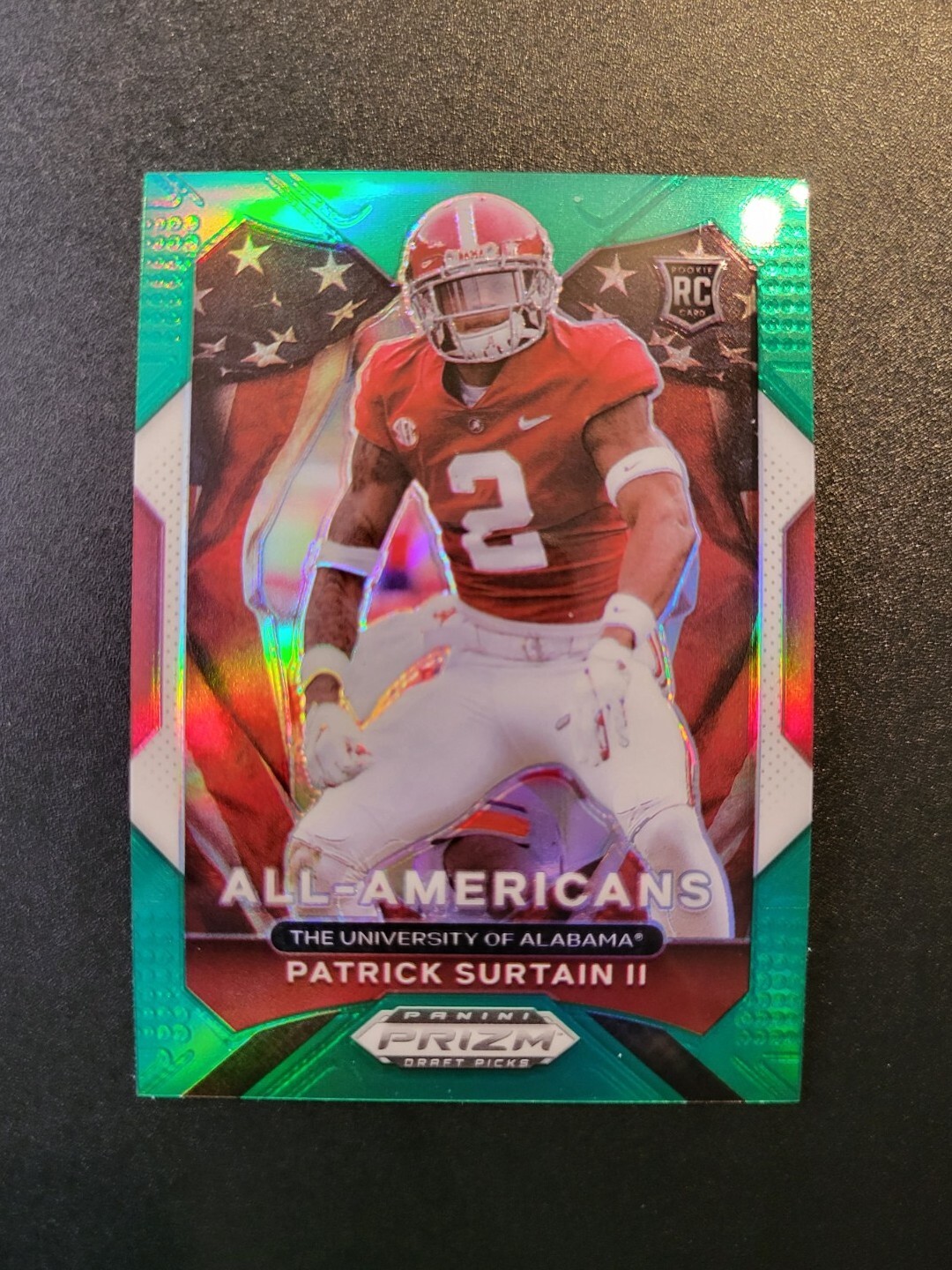 Patrick Surtain II 2021 Panini Prizm Draft Picks All Americans Green #199