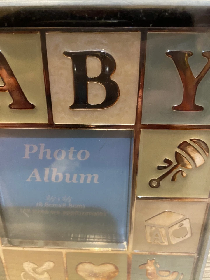 Álbum de fotos colección cuadrados bebé plata esmaltada nuevo en embalaje Foto 3 de 4