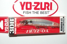 yo zuri 3db 3d prism wave minnow float 3 3/4" 3/8oz  r1102-pgsh prism ghost shad