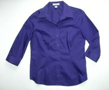 Coldwater Creek S 8 Purple Blouse T-shirt Tee Top Shirt No-iron Women's