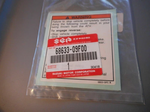 LABEL, GEAR SHIFING (ENGLISH)
