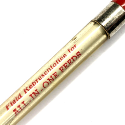 c1960s Hills, Iowa All-In-One Feeds Salesman Pen Frank DeBoer Farm Ag IA Vtg G35
