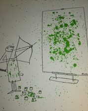 Paul FLORA (1922-2009) LITHO POSTER KARIKATUR KOMISCHE KUNST ZÜRICH SCHWEIZ 1960