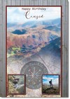 Doodlecards Cousin Birthday Card for Him Hiking