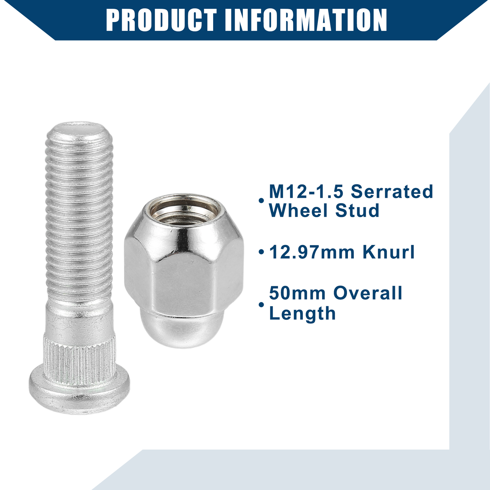 52950-M1000 Wheel Stud Bolts TWO Custom for Hyundai Sonata 2000-2017