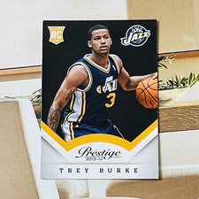 Panini 2013-14 Prestige Trey Burke #169 Rookie RC Base Utah Jazz NBA Card. rookie card picture