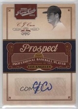 2011 Playoff Prime Cuts Century Silver 75/99 CJ Cron #CCR Auto 11fl