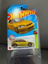 Hot Wheels 99 Honda Civic Type R EK9 Super Treasure Hunt International Card mint