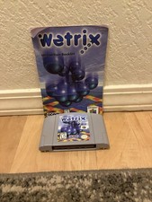 1998 Wetrix Nintendo 64 Video Game N64 Cartridge With Manual Tested & Working