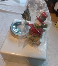 Snowman  Evergreen Tree on Light Up Base, Christmas Decor