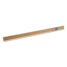 Bulletin Bar Pin Strip Cork Board 48" x 1", For Classroom, Office, Cubicle, A