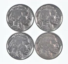 Buffalo Nickels Sharp Horn XF/AU - 1934 1937 1935 1937 Lot Collection *552