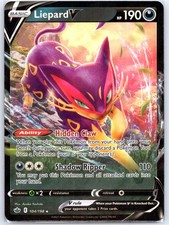 liepard v pokemon card value Liepard V 104/198 Chilling Reign NM Full Art Ultra Rare Pokemon Card main image 1