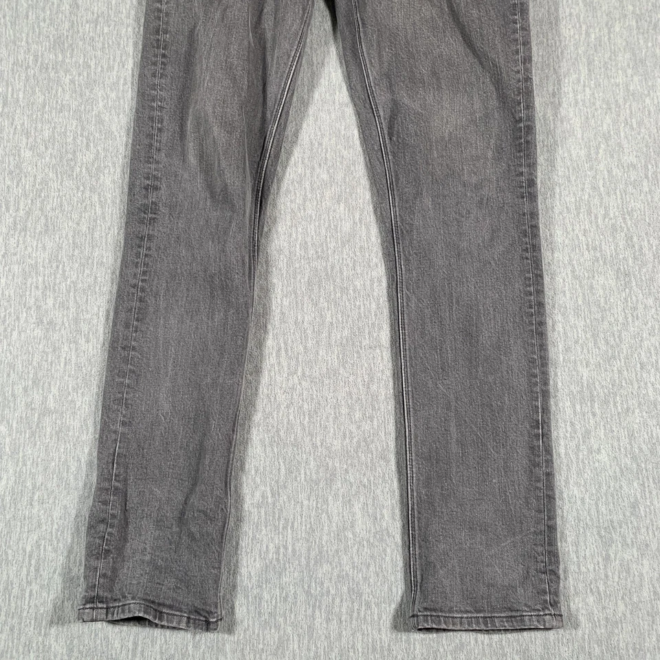 Volcom 2x4 Skinny Jeans Mens 33 Gray Wash Stretch Denim Five Pocket Zip Fly - Image 3 of 4
