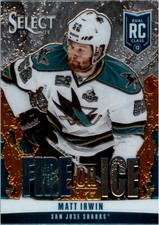 2013-14 Select Fire on Ice Rookies Blue #FR33 Matt Irwin - HKY