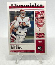 Brock Purdy ROOKIE Panini 2022 Chronicles #41 49ers RC Football Card. rookie card picture