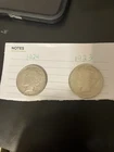 1923 and 1924 Peace Dollar $1 Silver Coin Circulated US Business Strike