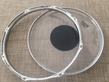 1970s-80s VINTAGE TAMA SUPERSTAR-IMPERIALSTAR 14”RACK TOM DRUM RIM+HEAD JAPAN