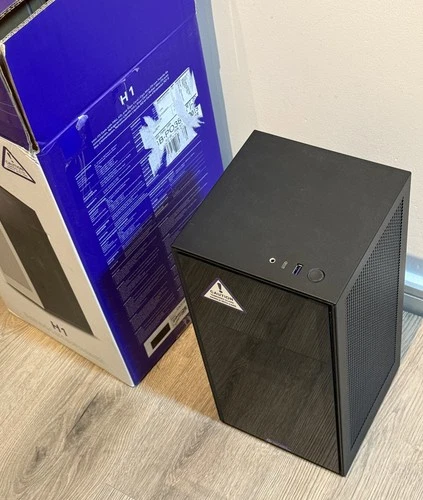 NZXT H1 V1 Mini-ITX Case with Built-In AIO and 650W SFX PSU - Matte Black