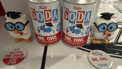 Funko Vinyl Soda: Ad Icons - Mr. Owl COMMON & CHASE Bundle