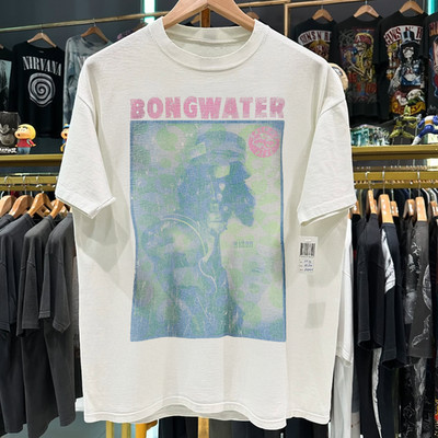 1988 Bongwater Double Bummer (Tannis Root) Washed T-Shirt White L