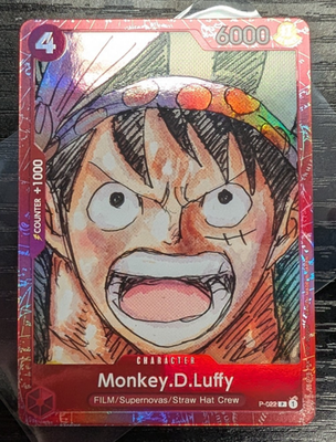 Monkey D Luffy MANGA Premium Card Collection ONE PIECE FILM RED P
