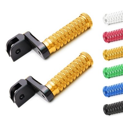 Gold M-Grip Front 1.5'' Extended Foot Pegs For Spyder RS Models 08-11 12 13 14 15