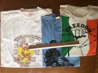 3 T shirts édités par Sinn Fein 1980s & 1990s ORIGINAUX Long Kesh