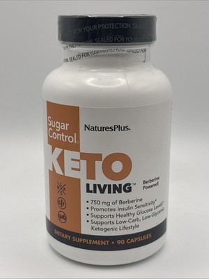 Nature's Plus Keto Living Sugar Control  90 caps 02/2027