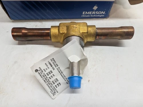 Emerson 200RB 6T5 Refrigerant Solenoid Valve 5/8" ODF Extended 056766