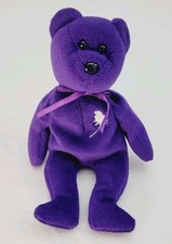 1997 Rare Ty Beanie Babies Princess The Dian Bear Toy PE Pellets