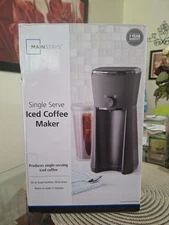 Brand New Mainstays Iced Coffee Maker with 20 fl oz Reusable Tumbler and Filter,
