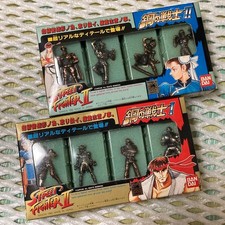 Capcom Street Fighter 2 Metal Figure set Steel Warrior II 1990s 2pcs set Bandai