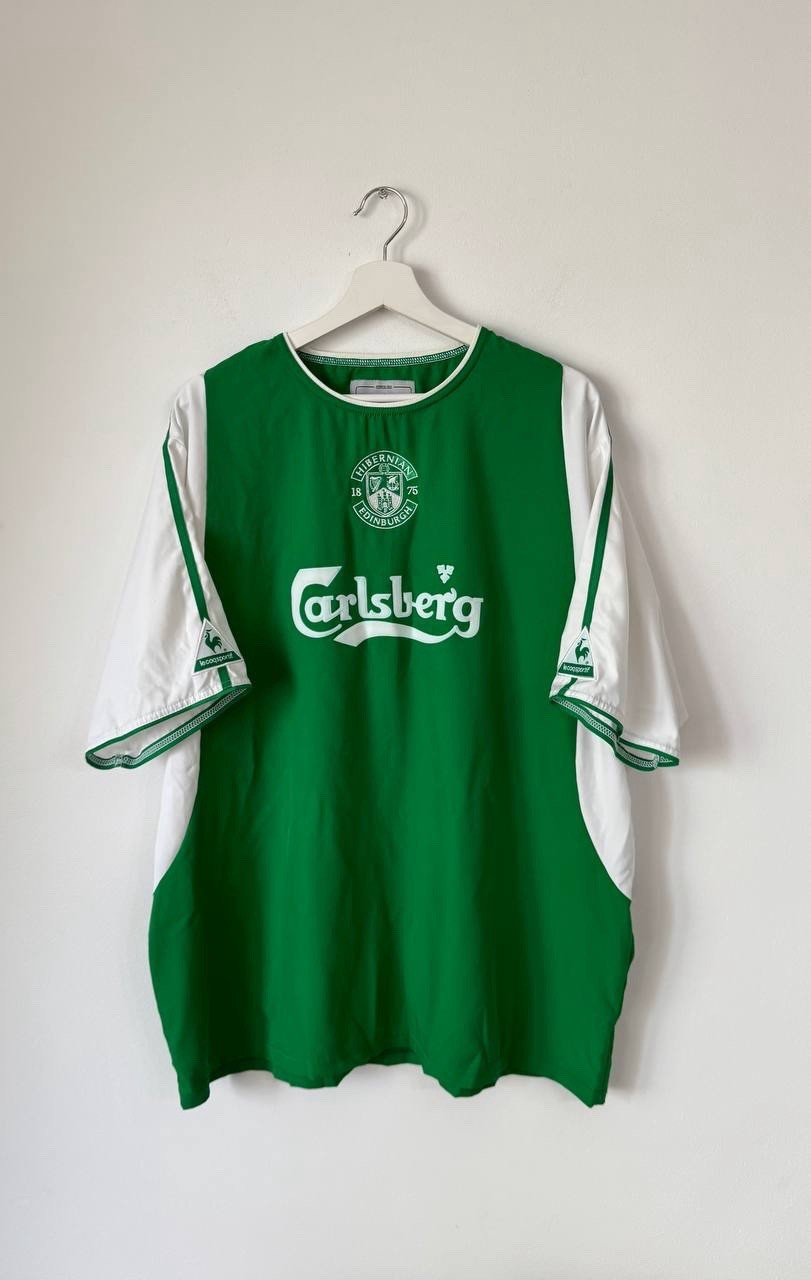 2000–02 Hibernian FC Home Shirt XL Le Coq Sportif – Vintage Jersey
