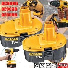 2 PACK 18V Battery For Dewalt 18 VOLT XRP DC9096 DC9098 Ni-MH DC9099 NEW